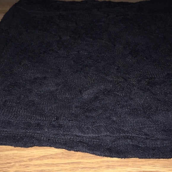 Black Charlotte Russe Lace Mini Skirt - Picture 2 of 3